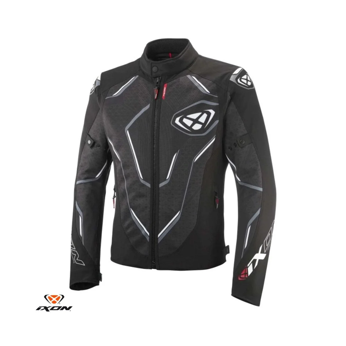 Geaca moto Ixon vara model Striker 2 AIR WP negru/alb