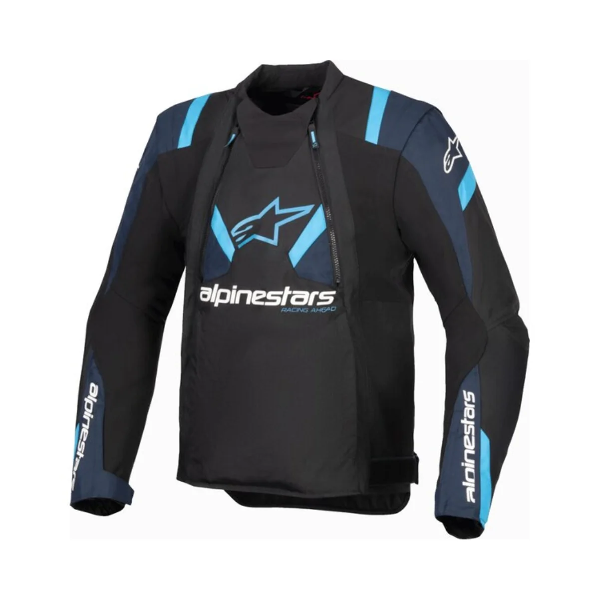 Geacă moto vară ALPINESTARS T-STUNT AIR - Negru/Albastru